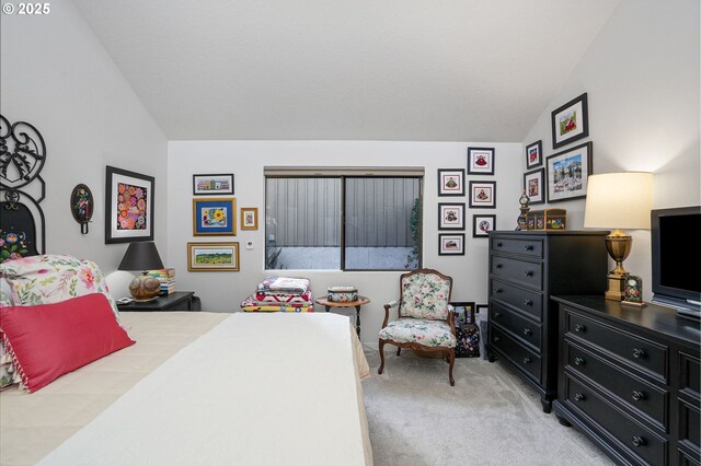 carpeted living room with a textured ceiling