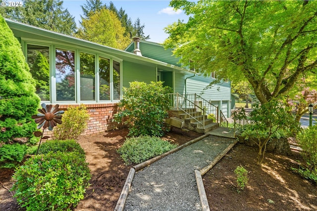 38383 Cartwright Creek Rd, Marcola, OR 97454 - view of front facade with brick siding