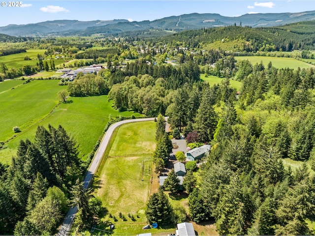 38383 Cartwright Creek Rd, Marcola, OR 97454 - bird's eye view of mountains and a forest