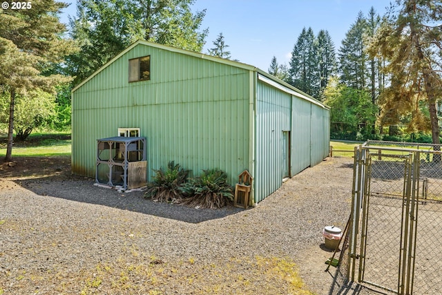 38383 Cartwright Creek Rd, Marcola, OR 97454 - view of pole building featuring a gate