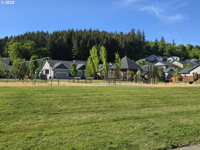 1461 Meadow Ave, Silverton, OR 97381 - view of community featuring playground community, a residential view, and a lawn