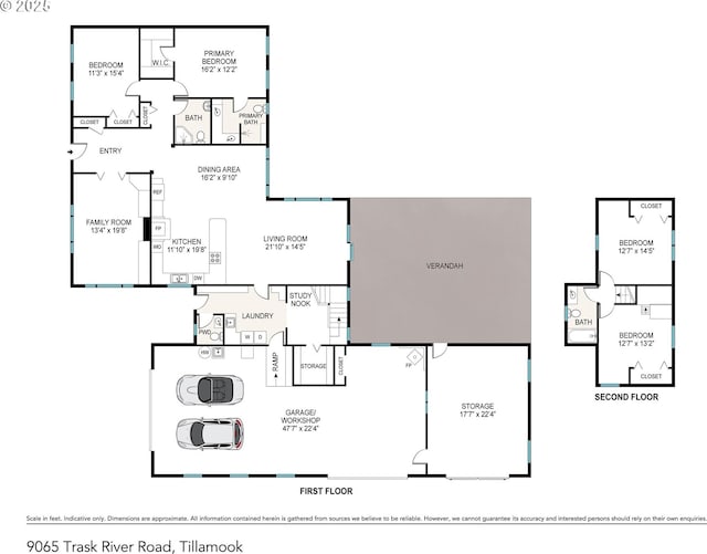 9065 Trask River Rd, Tillamook, OR 97141 - view of floor plan / room layout