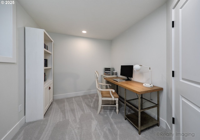 10262 SE 99th Dr, Happy Valley, OR 97086 - office space with light colored carpet, baseboards, and recessed lighting