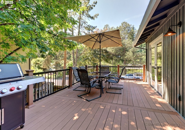 10262 SE 99th Dr, Happy Valley, OR 97086 - deck with outdoor dining area and area for grilling