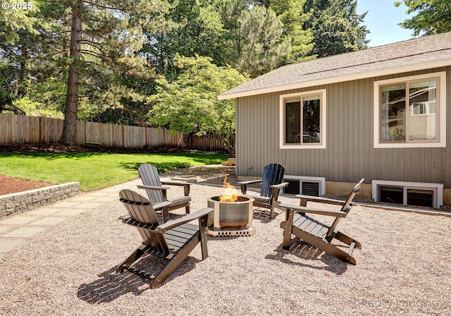 10262 SE 99th Dr, Happy Valley, OR 97086 - view of patio / terrace with an outdoor fire pit