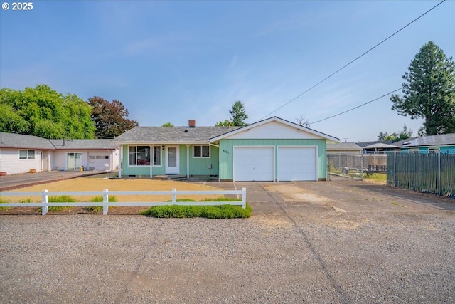 861 Dietz Ave NE, Keizer, OR 97303 - ranch-style home with an attached garage and a chimney