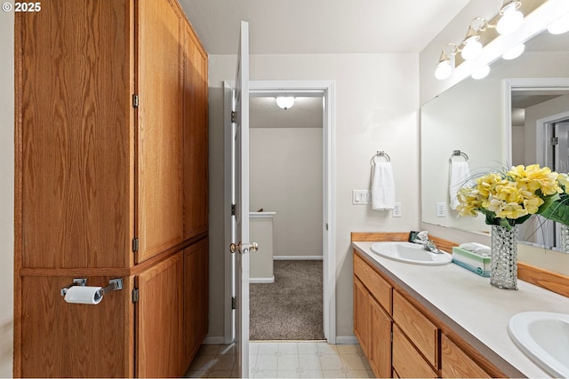 bathroom featuring vanity