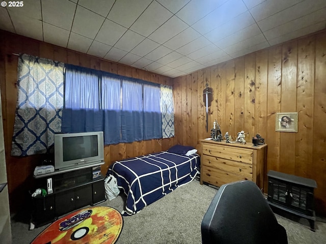 54824 Robinson Rd, Coquille, OR 97423 - carpeted bedroom with wooden walls