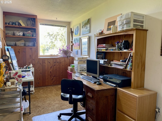 54824 Robinson Rd, Coquille, OR 97423 - office space with a textured ceiling and carpet flooring