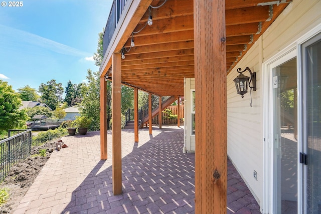 80 Sweden Cir, Silverton, OR 97381 - view of patio / terrace featuring stairway