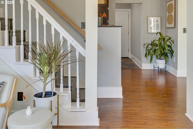 interior space featuring hardwood / wood-style floors