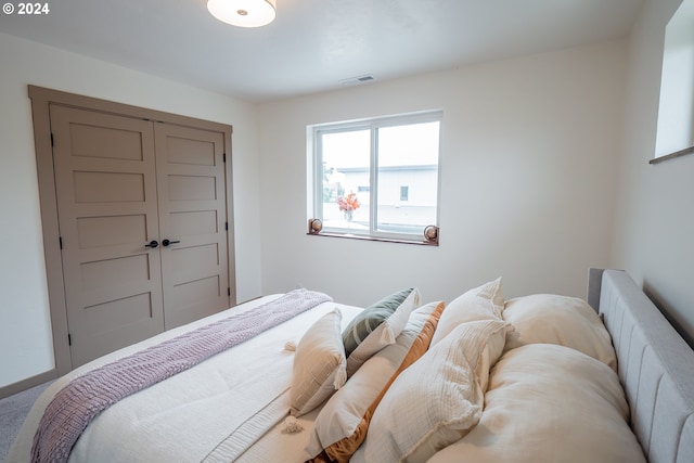 bedroom featuring a closet