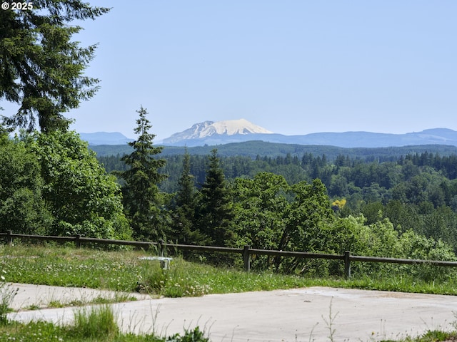 135 Ridgecrest Dr, Toledo, WA 98591 - view of mountain backdrop featuring a forest