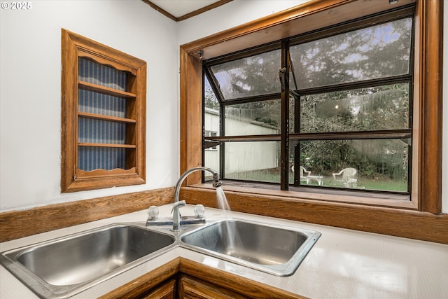 29815 NE 152nd Ave, Battle Ground, WA 98604 - kitchen view of a sink and ornamental molding