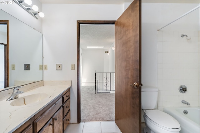 224 N Hayden Bay Dr, Portland, OR 97217 - full bathroom featuring vanity, tile patterned flooring, and  shower combination