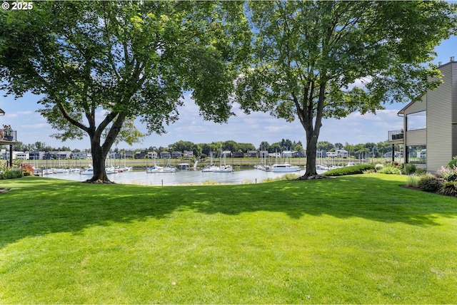 224 N Hayden Bay Dr, Portland, OR 97217 - view of grassy yard featuring a water view