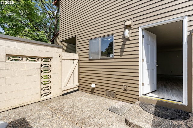 224 N Hayden Bay Dr, Portland, OR 97217 - property entrance with a gate