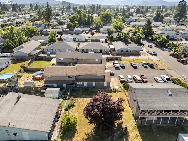 1194 R St, Springfield, OR 97477 - aerial perspective of suburban area featuring a mountain backdrop
