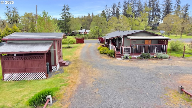 39028 Dexter Rd, Dexter, OR 97431 - view of front of house with a porch and dirt driveway