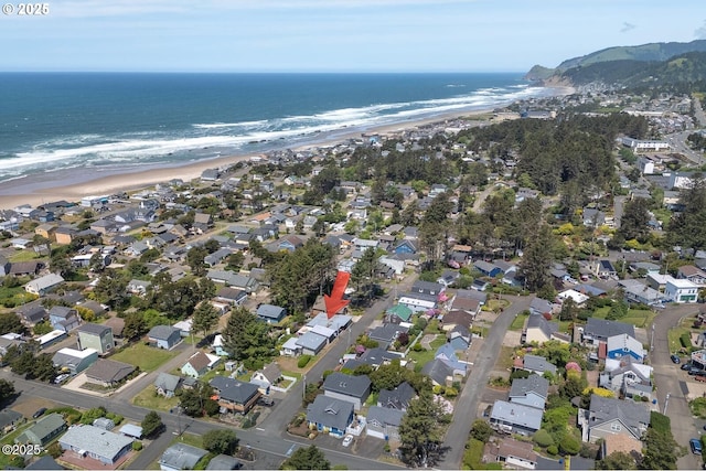 3109 NW Neptune Ave, Lincoln City, OR 97367 - aerial view of property's location with expansive coastline and nearby suburban area