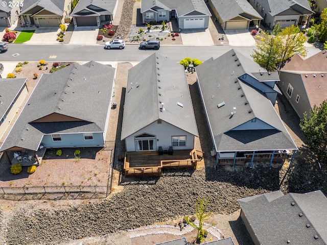 aerial perspective of suburban area