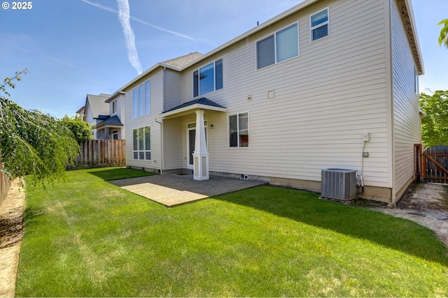 13605 NW Hogan St, Portland, OR 97229 - rear view of property with central air condition unit and a patio