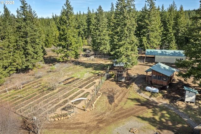 20 Silva Cutoff Rd, Lyle, WA 98635 - aerial view with a wooded view