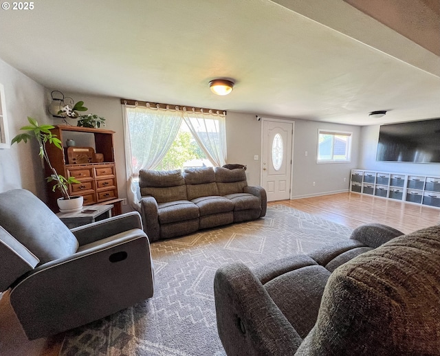 858 E Main St, John Day, OR 97845 - living area with wood finished floors and baseboards