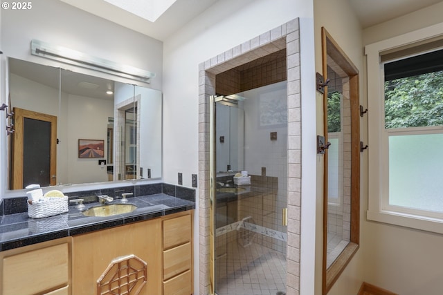 175 SW 85th Ave, Portland, OR 97225 - bathroom with plenty of natural light, vanity, and a stall shower