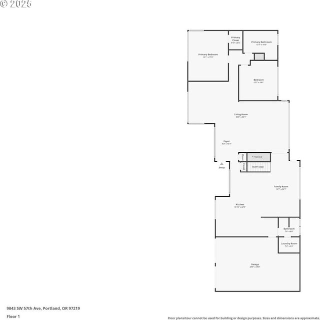 9843 SW 57th Ave, Portland, OR 97219 - property floor plan