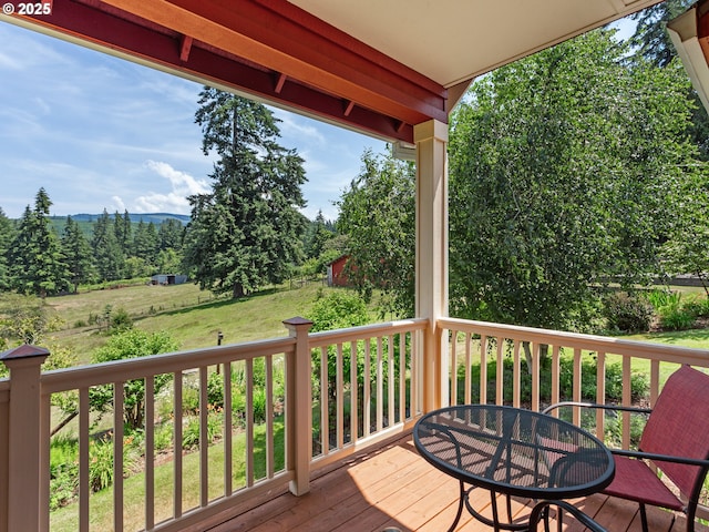 21800 S Green Mountain Rd, Colton, OR 97017 - wooden deck featuring outdoor dining space and a yard