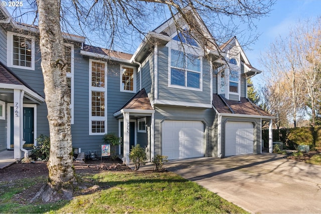 view of front of home featuring a garage