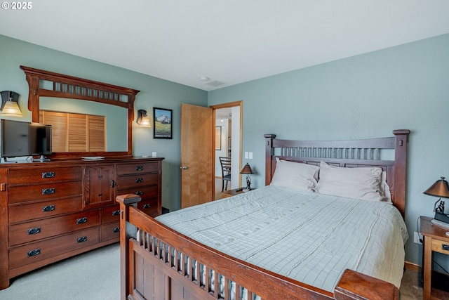 606 NW Naito Pkwy Unit A14, Portland, OR 97209 - carpeted bedroom featuring visible vents