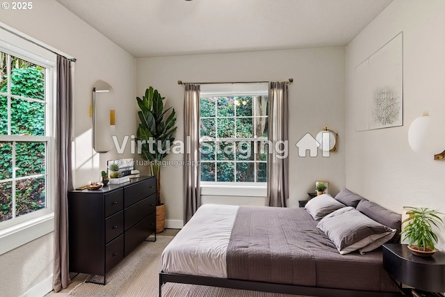 802 NW 5th Cir, Camas, WA 98607 - bedroom with baseboards, multiple windows, and light colored carpet
