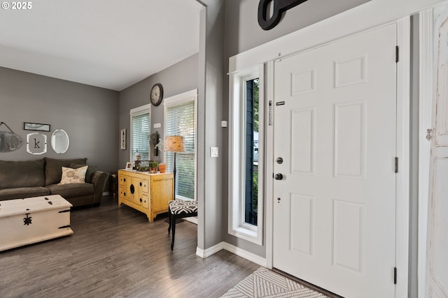 8775 SW Comanche Way, Tualatin, OR 97062 - foyer with dark wood finished floors and baseboards