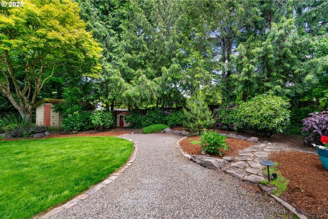 9004 SW 36th Ave, Portland, OR 97219 - view of grassy yard featuring an outdoor structure