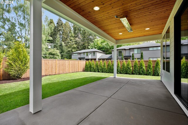 view of patio with fence