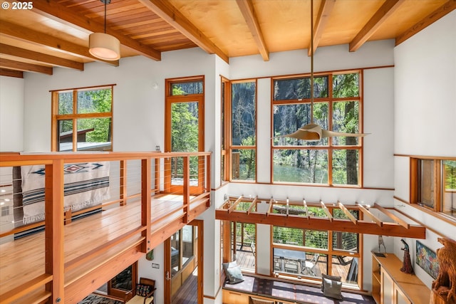49348 Mckenzie Hwy, Vida, OR 97488 - sunroom / solarium with beam ceiling