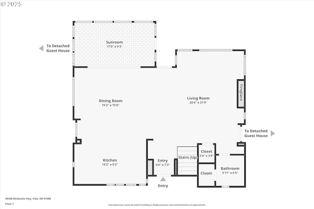 49348 Mckenzie Hwy, Vida, OR 97488 - floor plan / room layout