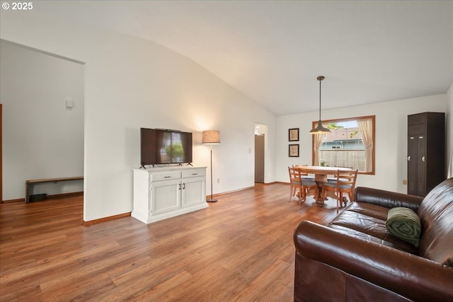 817 NW 141st St, Vancouver, WA 98685 - living room featuring vaulted ceiling and light wood finished floors