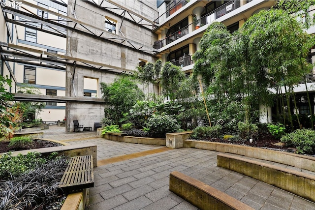 view of home's community featuring a patio