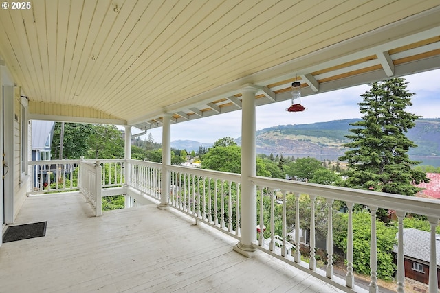 1006 4th Ave, Mosier, OR 97040 - deck with a mountain view