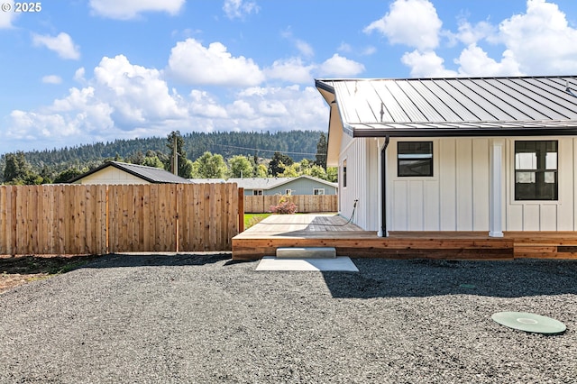 exterior space with a deck