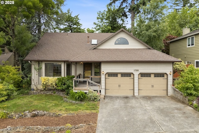 1705 SW 24th Dr, Gresham, OR 97080 - view of front facade featuring a shingled roof, an attached garage, and driveway
