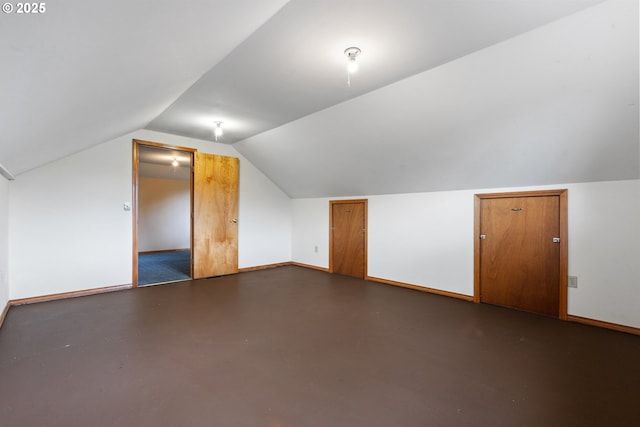 1705 SW 24th Dr, Gresham, OR 97080 - bonus room with baseboards, lofted ceiling, and finished concrete flooring