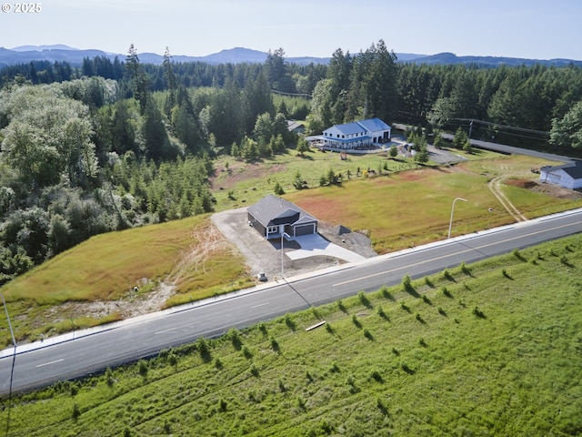 521 Kakela Rd, Winlock, WA 98596 - view of subject property with a heavily wooded area and mountains