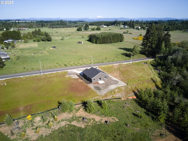 521 Kakela Rd, Winlock, WA 98596 - aerial view of property's location with rural landscape and mountains
