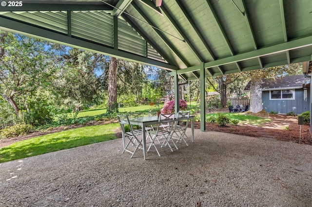 view of patio / terrace with outdoor dining space