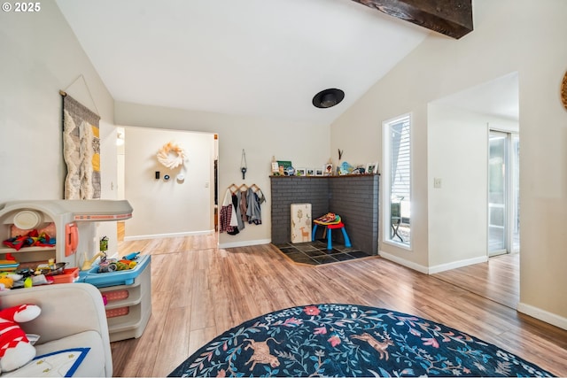 16523 NE Fargo Cir, Portland, OR 97230 - playroom with wood finished floors and baseboards