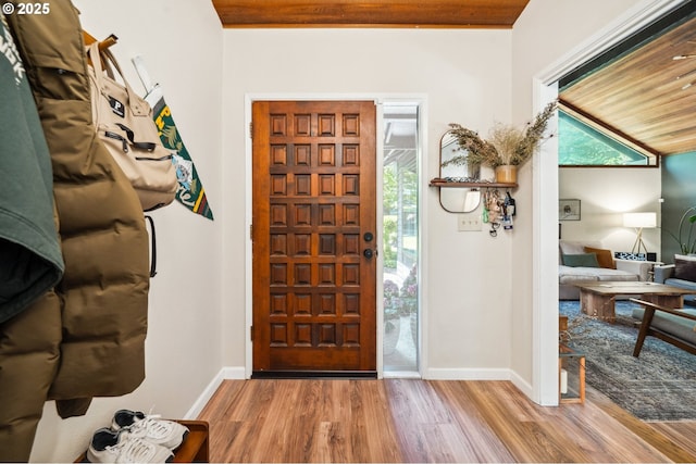 16523 NE Fargo Cir, Portland, OR 97230 - foyer featuring wood finished floors and baseboards